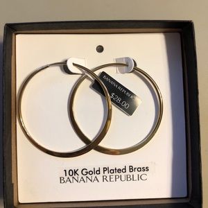 brand new gold hoops